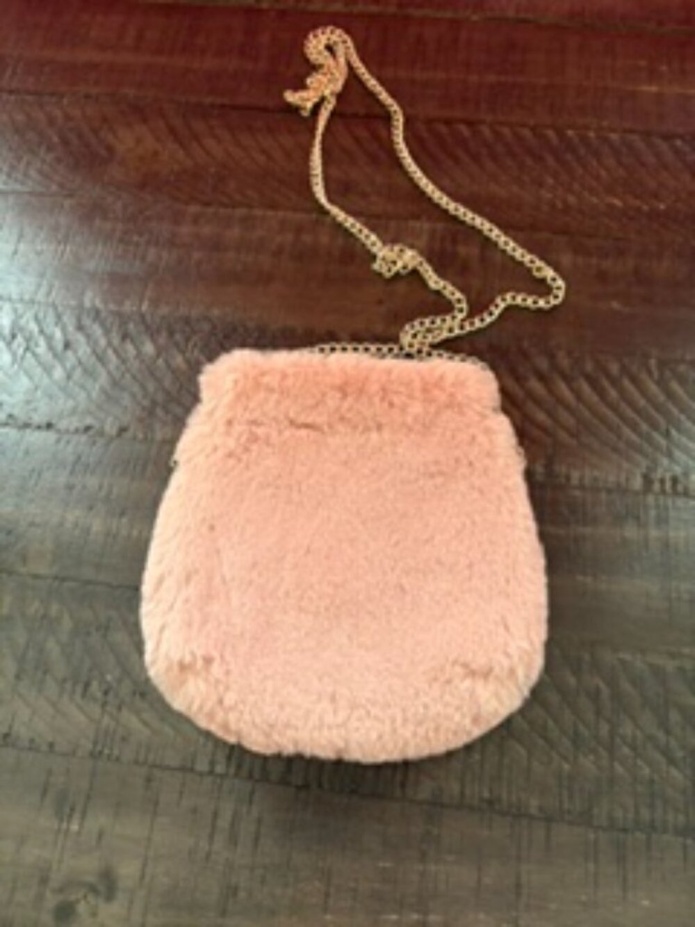 Mini Faux Fur Pink Purse